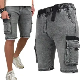 spodenki-meskie-jeansowe-bojowki-krotkie-spodnie-rozciagliwe-pas-z-gumka-xl