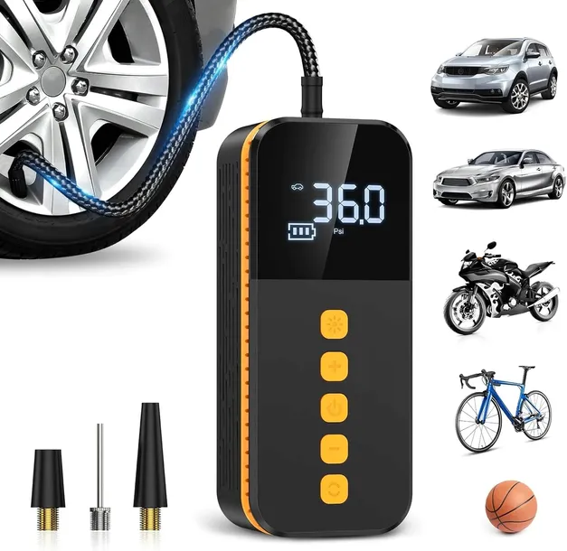 Mini Kompresor Samochodowy Pompka Rowerowa Elektryczna do Roweru Rowerowy