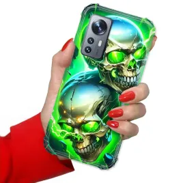 etui-do-xiaomi-12-5g-antishock-wzmocnione-pancerne-gotyckie-czaszki-wzory