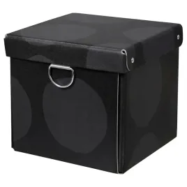 pojemnik-z-pokrywka-pudelko-wzor-kropki-szary-ikea-nimm-16-5x16-5x15-cm