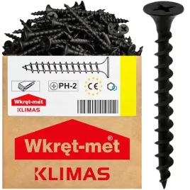 wkrety-do-drewna-plyt-gk-35x35mm-czarne-ph2-1000szt-fosfatowane-klimas