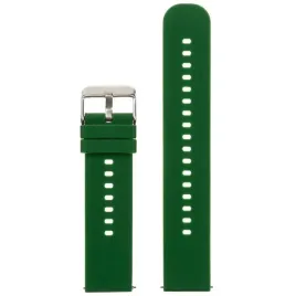 pasek-gumowy-do-zegarka-u27-ciemnozielony-srebrny-18mm-teleskopy