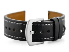 pasek-skorzany-do-zegarka-w81-czarny-biala-22mm