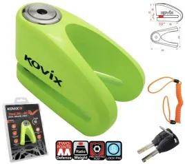 blokada-tarczy-hamulcowej-kovix-fluo-zielony