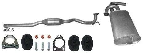 MITSUBISHI ASX 1.6i 16V 86kW 2WD 2012-2017 TŁUMIK KOŃCOWY ŚRODKOWY KOMPLET