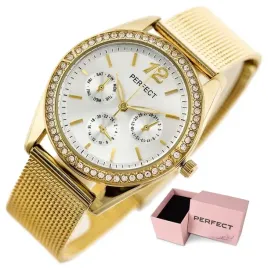 zegarek-damski-perfect-adelle-box-grawer-cyrkonie-mesh-zloty