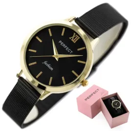 zegarek-damski-perfect-silvia-zloty-bransoletka-mesh-box-grawer