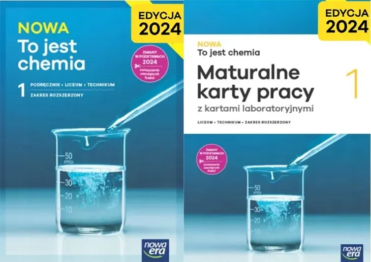 NOWA To jest chemia 1 LO Podr+karty pracy Rozszerzony NOWA ERA Edycja 2024