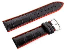 pasek-gumowy-do-zegarka-u18-czarny-czerwony-20mm