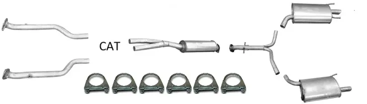 LEXUS GS 300 3.0 2005-04/2010 TŁUMIK KOMPLET