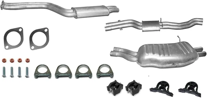 BMW 3 E46 2.2 320i 2.5 325i 3.0 330i 1998 - 2005 TŁUMIK KOMPLET