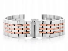 bransoleta-pacific-model-4-srebrno-roz-zlota-18mm