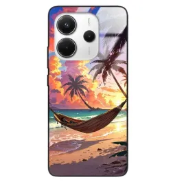 etui-do-xiaomi-redmi-note-14-4g-wakacje-plaza-zachod-slonca-ocean-palmy-wz