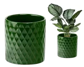 oslonka-ceramiczna-zielona-na-kwiaty-cylinder-125x14-cm-geometryczne-wzory