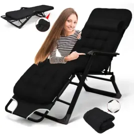 ogrodowy-lezak-plazowy-poduszka-rozkladany-wygodny-czarny-ideal-garden