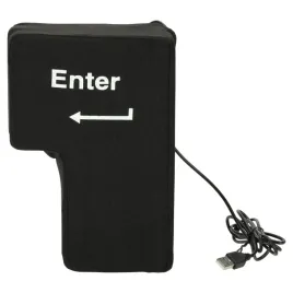 poduszka-antystresowa-przycisk-klawisz-enter-duza-poduszka-na-usb-czarna