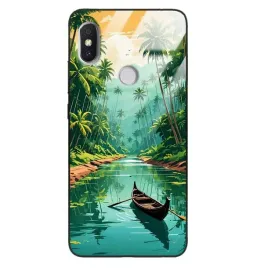 etui-do-xiaomi-redmi-s2-wakacje-plaza-zachod-slonca-ocean-fale-palmy-wzory