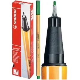 cienkopis-zielony-do-rysowania-szkicowania-point-88-04-mm-stabilo-10-szt