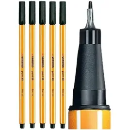 cienkopis-czarny-do-rysowania-szkicowania-point-88-04-mm-stabilo-5-szt