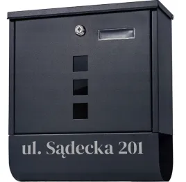 skrzynka-pocztowa-na-listy-i-gazety-czarna-z-napisem-tuba-na-poczte-adres