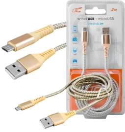kabel-usb-a-microusb-zloty-2m-mocny-oplot-szybkie-ladowanie-i-transfer