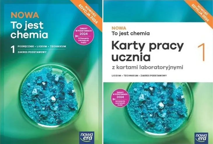 NOWA To jest chemia 1 LO i Tech KOMPLET Podstawowy NOWA ERA Edycja 2024