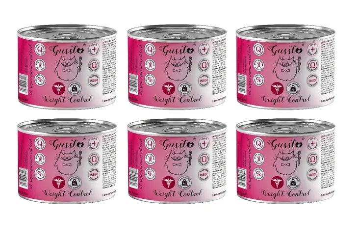 Gussto Vet Weight Control - Mokra Karma dla Kota DIETETYCZNA 6 x 200g