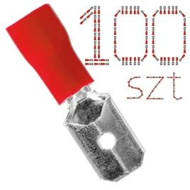 konektor-meski-zlaczki-do-kabli-wsuwki-samochodowe-izolowane-6-3mm-100szt