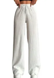 shein-spodnie-dla-niskich-biale-casual-marszczenia-xs-1-b