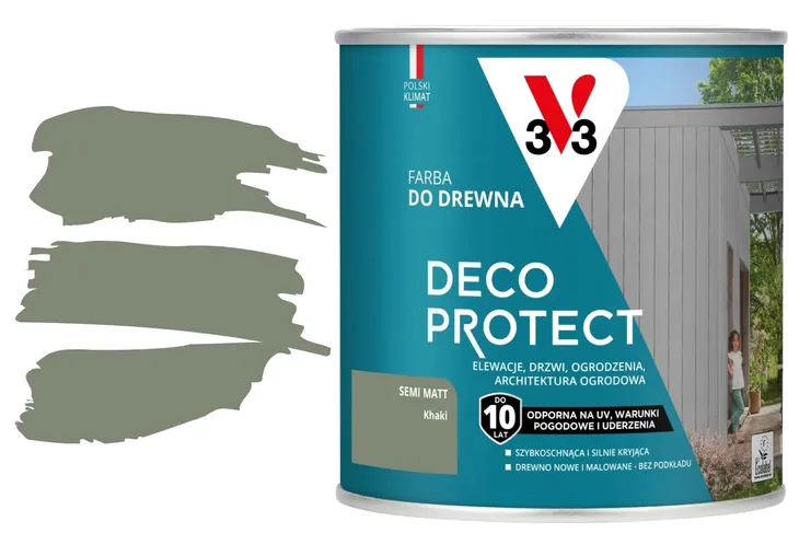 Farba do drewna Deco Protect Khaki 0.5 l V33
