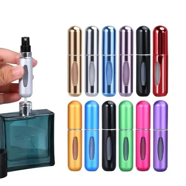 Atomizer podróżny na perfumy 5ml kolory pojemnik do perfum podręczny 8szt