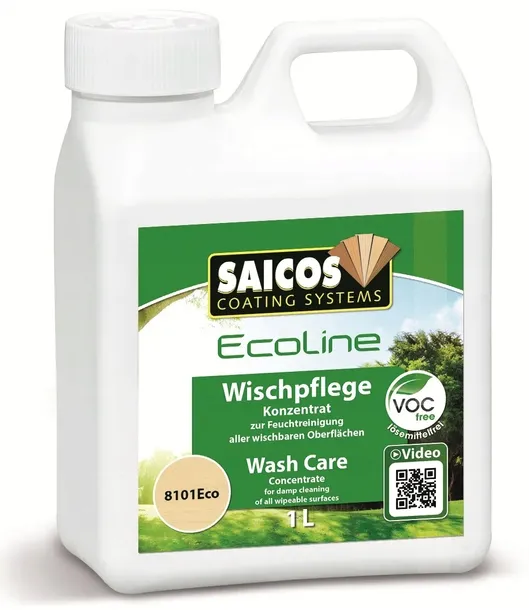 SAICOS 8101 Płyn do mycia podłóg ECOLINE WASH CARE 1L