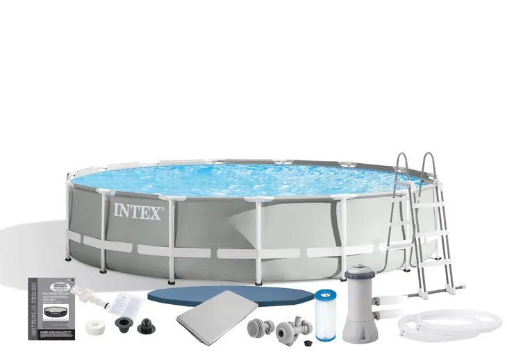 Basen stelażowy okrągły 457 x 107 cm - 26724 Intex