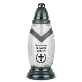 znicz-szklany-z-sentencja-30-cm-srebrny-znicz-z-krzyzem-i-z-wkladem