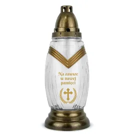 znicz-szklany-z-sentencja-30-cm-zloty-dp754-znicz-z-krzyzem-z-wkladem