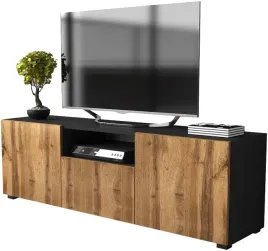 szafka-rtv-pod-telewizor-komoda-tv-150cm-150-czarny-mat-dab-wotan