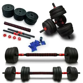 hantle-bitumiczne-2x10-kg-z-lacznikiem-zestaw-20-kg-sztanga-rekawiczki