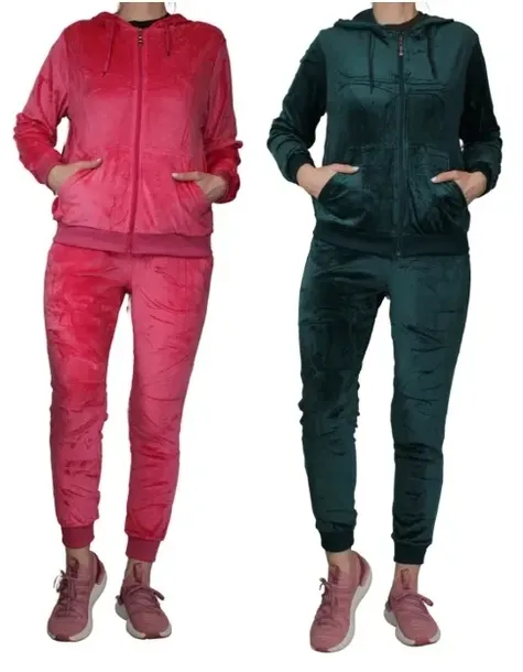 NAJMODNIEJSZY DAMSKI KOMPLET DRESOWY *** WELUROWY *** MIX KOLOR ROZMIAR 3XL