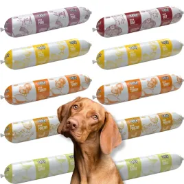 mokra-karma-dla-psa-70percent-miesa-mix-smakow-kielbasa-baton-pasztet-10x-900g