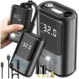 kompresor-akumulatorowy-samochodowy-bezprzewodowy-pompka-powerbank-led