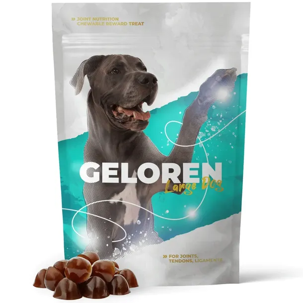 GELOREN Large Dog 420g - ŻELKI DLA DUŻYCH PSÓW na stawy kolagen 60 szt.