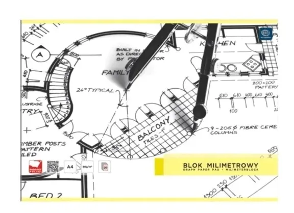 blok-milimetrowy-a4-interdruk-do-pisma-technicznego-stan-nowy