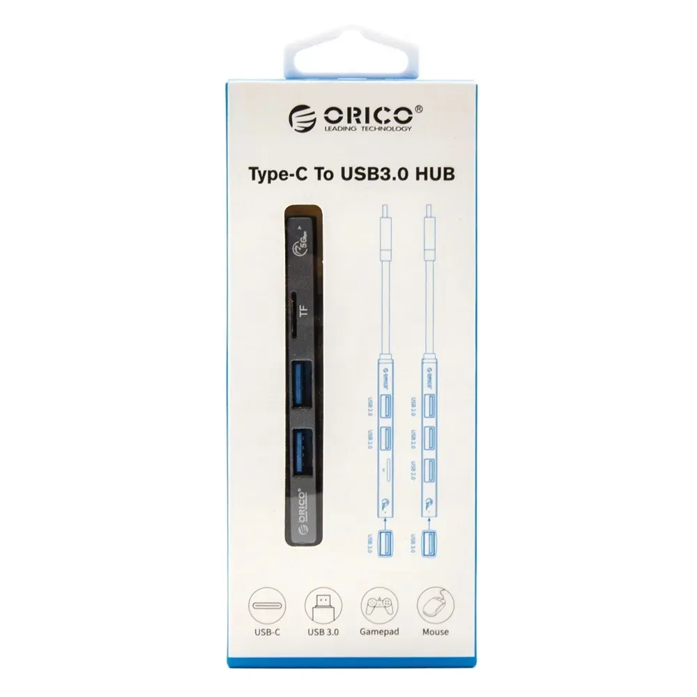orico-hub-usb-a-5gbps-3x-usb-a-microsd-aluminiowy-stan-nowy