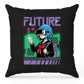 poduszka-czarna-na-prezent-dla-fana-anime-japoni-40x40-kawaii-future-wzory