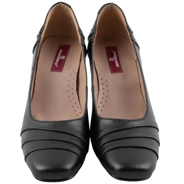 Półbuty Damskie Galowe Buty Czarne Eleganckie Skórzane 37 do munduru