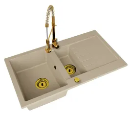 kuchenny-zlewozmywak-granitowy-15-komorowy-ociekacz-bateria-zloto
