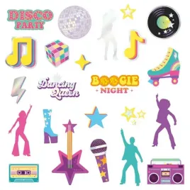 tatuaze-zmywalne-retro-disco-23szt-zestaw-nutka-disco-kula-winyl