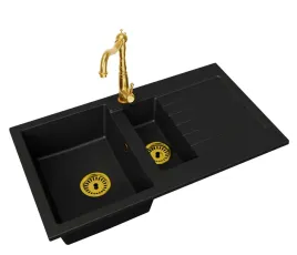 kuchenny-zlewozmywak-granitowy-15-komorowy-z-ociekaczem-bateria-zloto