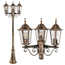 lampa-ogrodowa-stojaca-slupek-latarnia-3x-e27-led-200-cm-retro-patyna