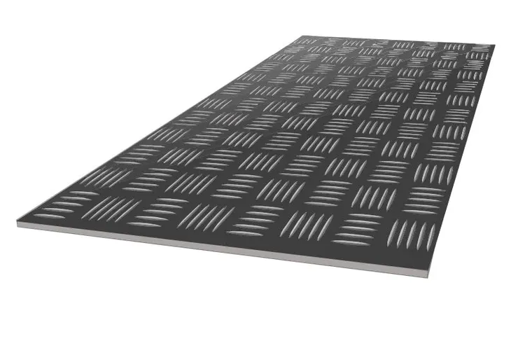 Blacha Aluminiowa Ryflowana czarna 1000 mm x 500 mm x 2.0 mm